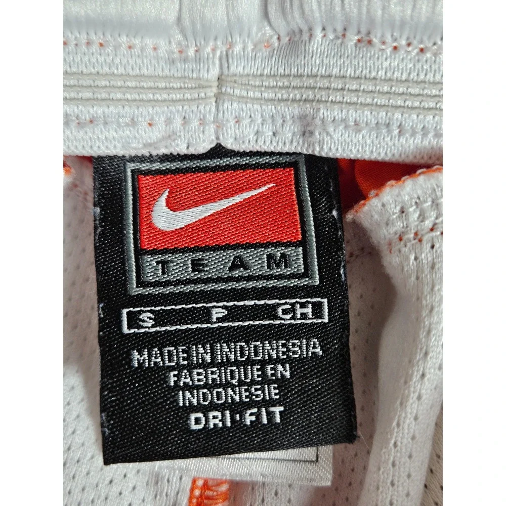 Nike‎ Team Dri-FIT Athletic Shorts Orange Mesh Lined Women Small 107531